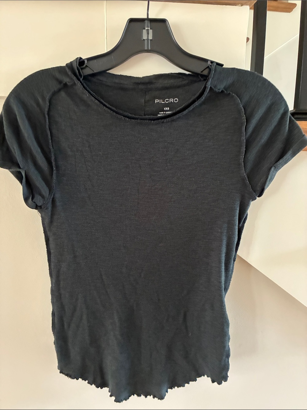 Pilcro Black Short Sleeve Tee